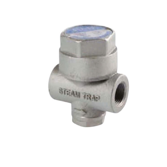 BẪY HƠI ĐỒNG TIỀN INOX 304 NỐI REN DST-4S