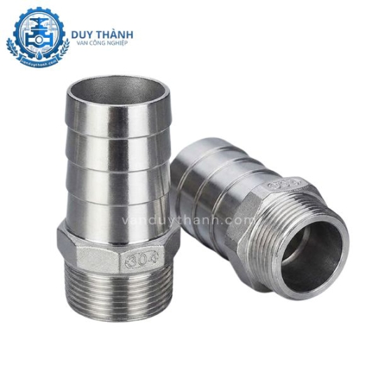 Béc Nối Ren Ngoài Đuôi Chuột Inox 304