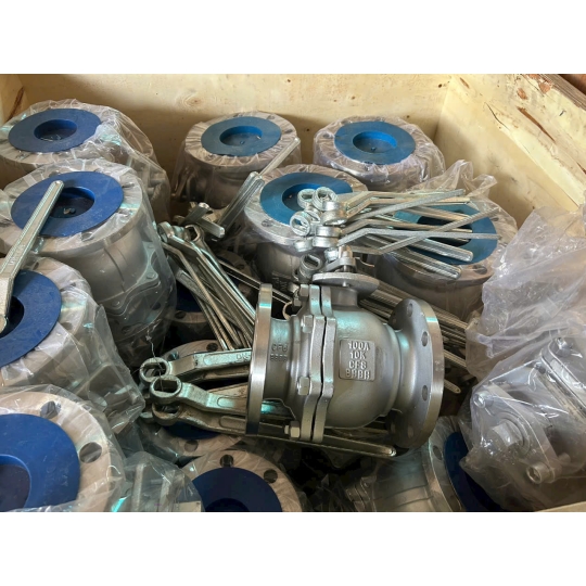 VAN BI INOX 304 DN200 MẶT BÍCH JIS 10K