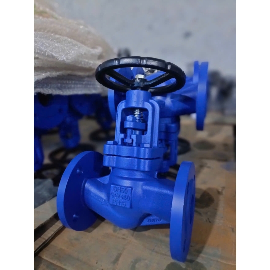 VAN CẦU HƠI GANG DN300 MẶT BÍCH PN16