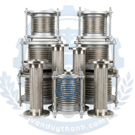 Khớp Nối Mềm Giãn Nở Mặt Bích Inox 304 DN40 - DN1000
