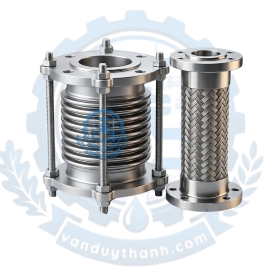 Khớp Nối Mềm Giãn Nở Mặt Bích Inox 304 DN40 - DN1000