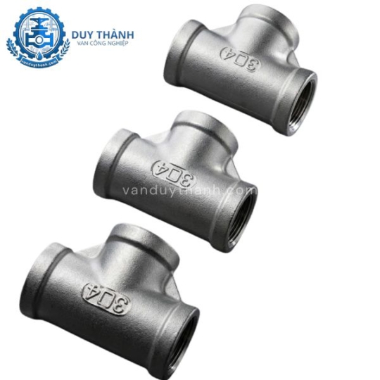 Tê Đều Nối Ren Trong Inox 304