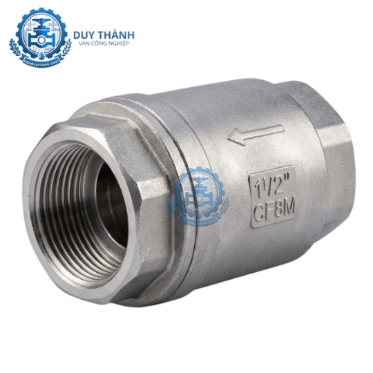 Van 1 Chiều Lò Xo Inox Ren