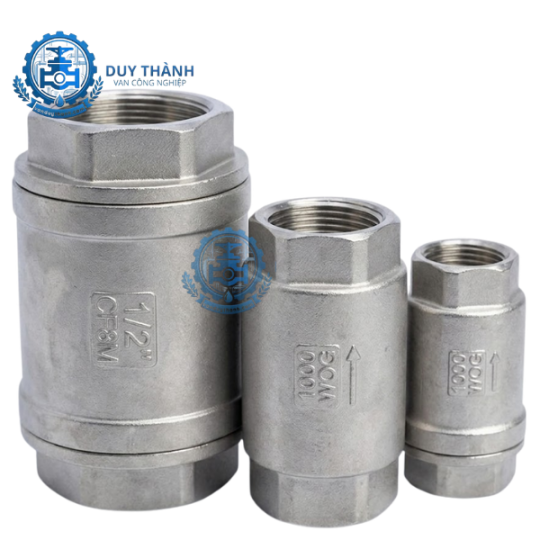 Van 1 Chiều Lò Xo Inox Ren