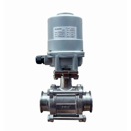 Van Bi Vi Sinh 3 ngả Inox 304, 316 Khí Nén