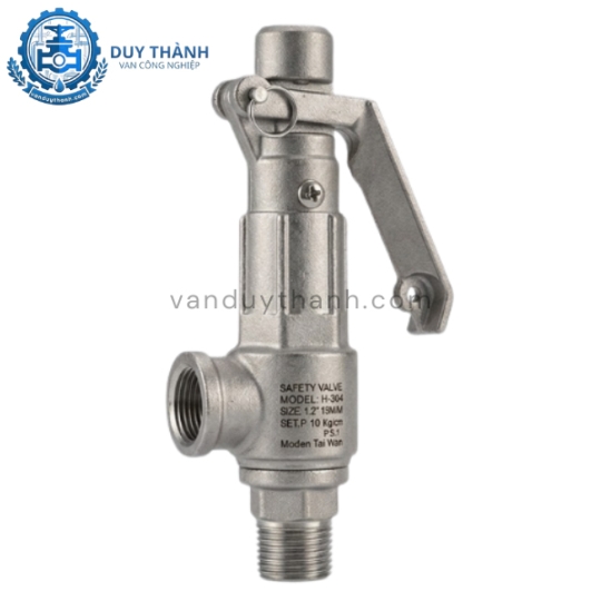 Van An Toàn Nối Ren Inox 304, 316 Có Tay Giật 10kg, 20kg