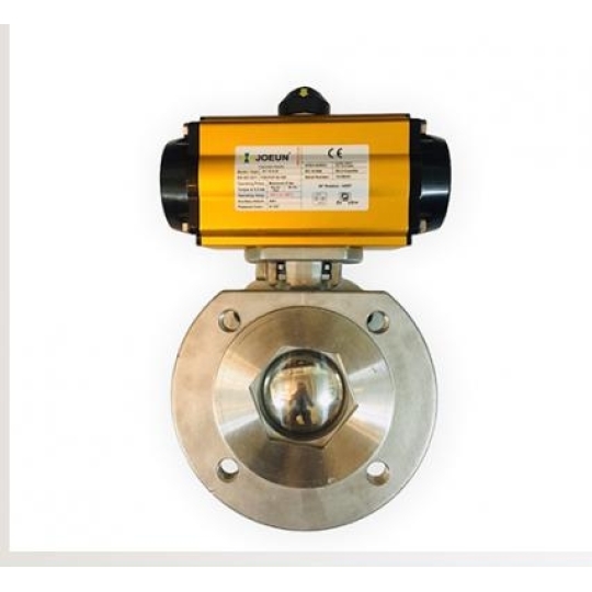 Van Bi 1PC Inox 304 Nối Bích Khí Nén