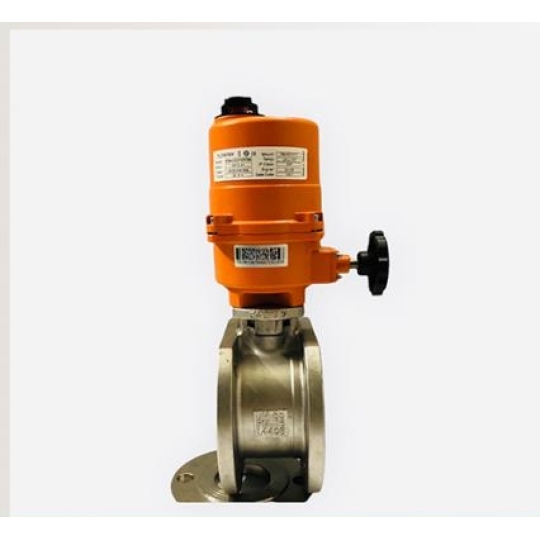 Van bi 1PC inox nối bích điều khiển điện