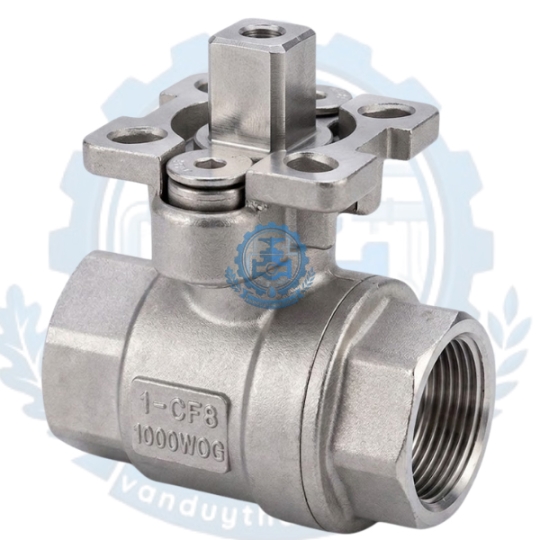 Van Bi 2 Pc Inox Nối Ren Có Đế 