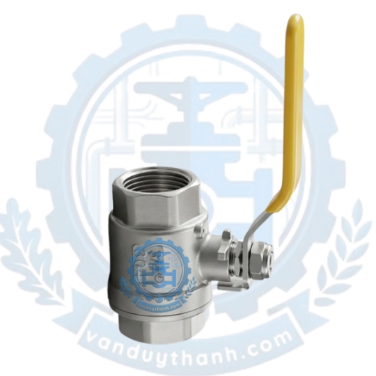 Van Bi 2pc, 2 Mảnh Inox 201 304 Tay Gạt Nối Ren DN8 - DN100
