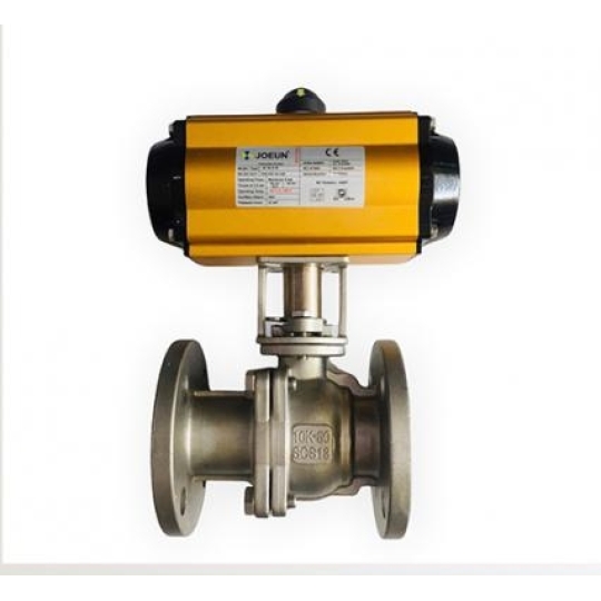 Van Bi 2PC Inox 304 Nối Bích Khí Nén 