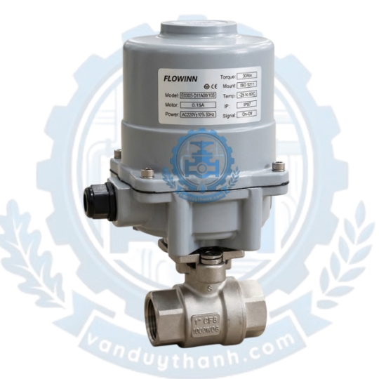 Van Bi 2pc Ren Inox 201 304 Lắp Điều Khiển Điện DN8 – DN100