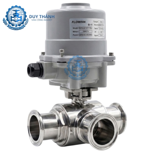 ​​​​​​​Van Bướm Inox 316 Nối Clmap Điều Khiển Điện AC220V