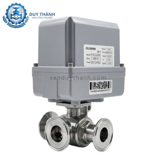 Van Bi Vi Sinh 3 Ngả Inox 304, 316 Điều Khiển Điện
