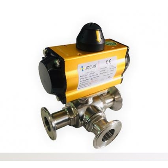 Van Bi 3 Ngả Inox Vi Sinh Khí Nén