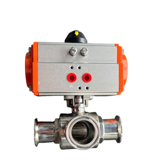 VAN BI 2PC INOX 304 MẶT BÍCH PN 16 KHÍ NÉN SANPO MALAYSIA