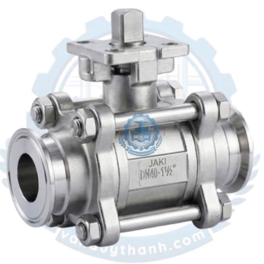 Van Bi 2pc Inox 304 Có Đế Mặt Bích 10K