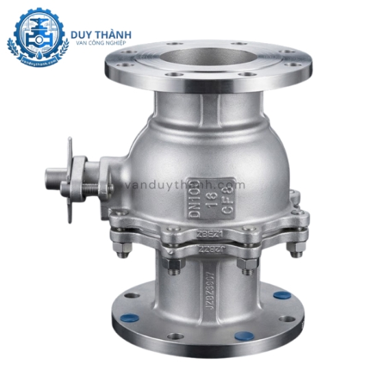 Van Bi Mặt Bích Jis 10k Inox 304 DN50 DN65 DN80 DN100