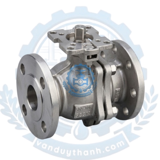 Van Bi Mặt Bích Inox 304 Tay Gạt / DN15 - DN300