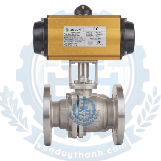 Van Bi 2PC Inox 304 Nối Bích Khí Nén 
