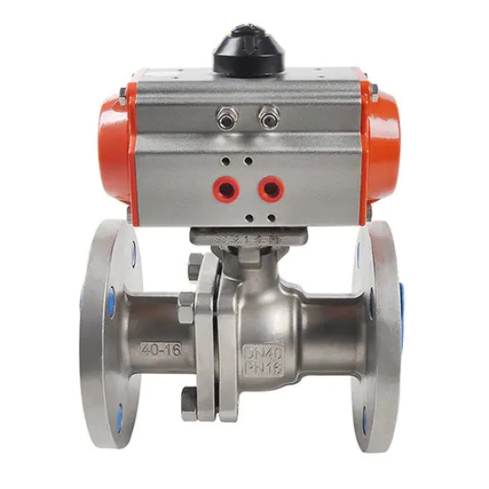 VAN BI 2PC INOX 304 MẶT BÍCH PN 16 KHÍ NÉN SANPO MALAYSIA