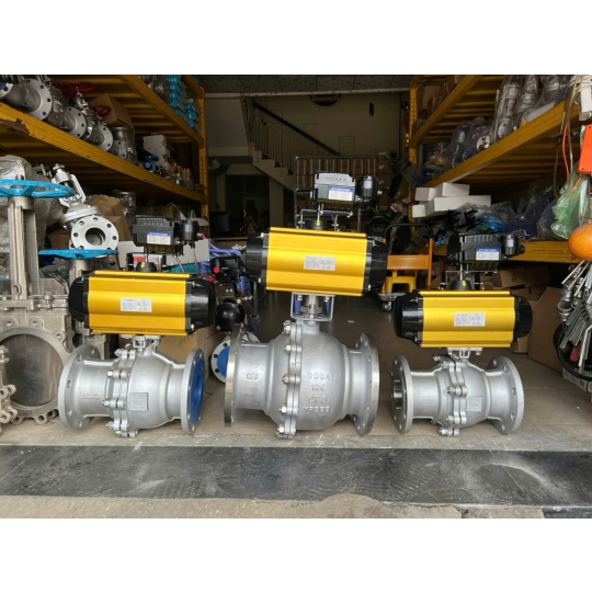 VAN BI THÉP WCB MẶT BÍCH PN16 KHÍ NÉN 