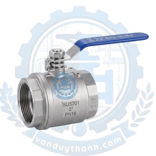 Van Bi Inox 201 Tay Gạt Ren Phi 21 27 34 42 49 60 76 90 114