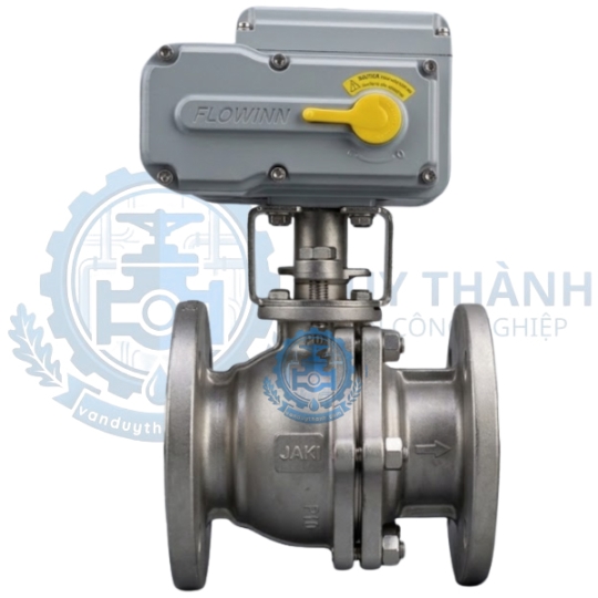 Van Bi Inox 304 Mặt Bích Điều Khiển Điện Flowinn