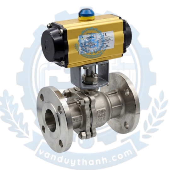 Van Bi Inox 304 Mặt Bích Đóng Mở Khí Nén DN50 - DN200