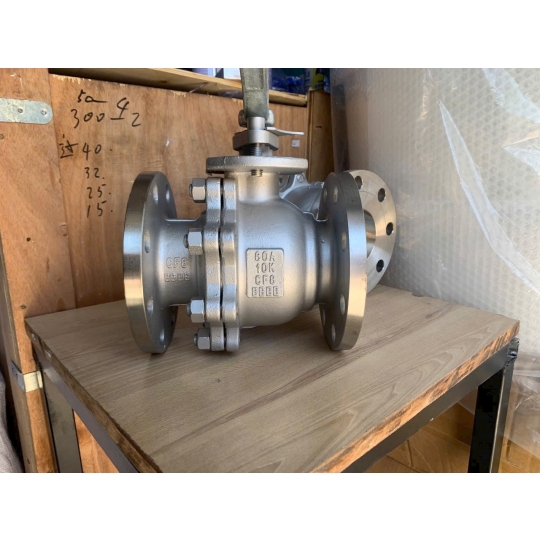 VAN BI INOX 304 DN40 MẶT BÍCH JIS 10K