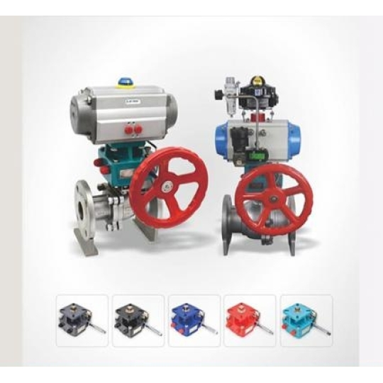 Van Bi Inox 304 Nối Bích Khí Nén Có Tay Quay