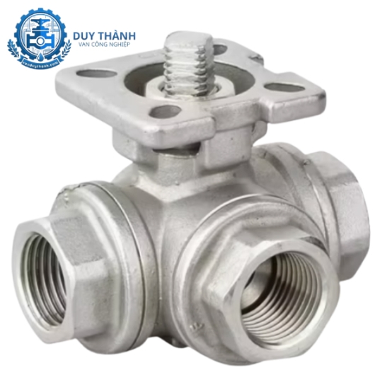 Van Bi Inox 304 Nối Ren 3 Ngả Jaki