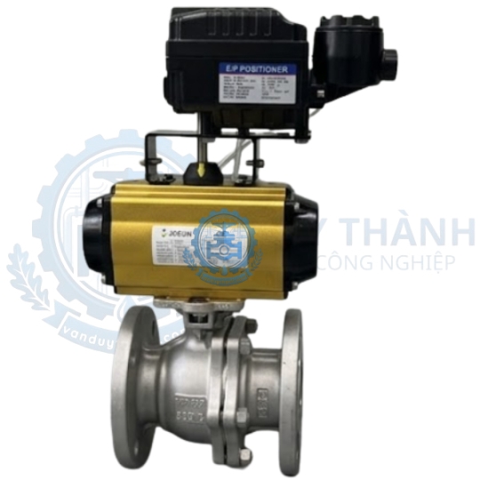 Van Bi Inox Mặt Bích Điều Khiển Khí Nén