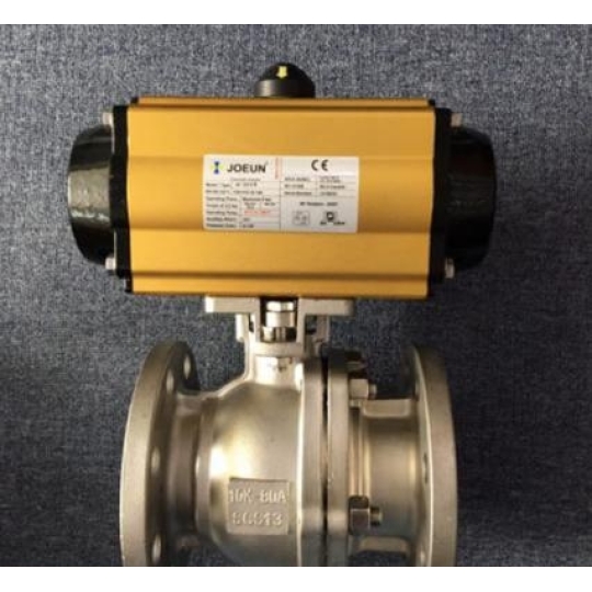 Van Bi Inox Mặt Bích Điều Khiển Khí Nén