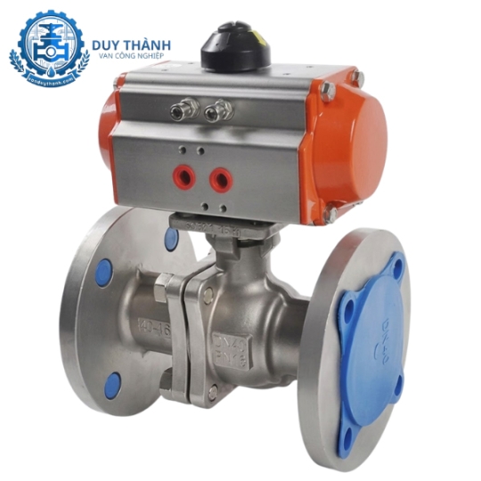Van Bi Inox Mặt Bích 10k Khí Nén
