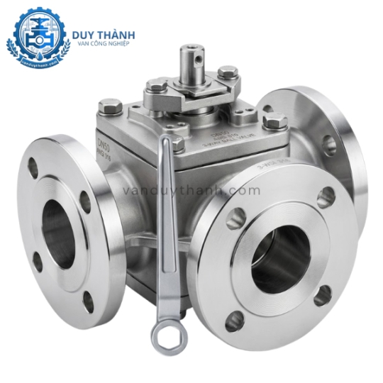 Van Bi Mặt Bích 3 Ngả Inox 304 316