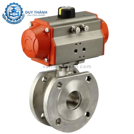 Van Bi Mặt Bích Thân Mỏng Inox 304, 316 Khí Nén