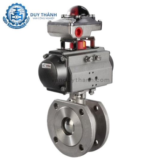 Van Bi Mặt Bích Thân Mỏng Inox 304, 316 Khí Nén