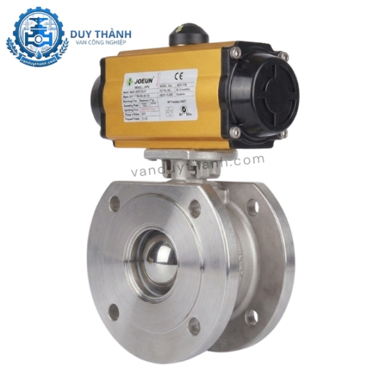 Van Bi 1PC Inox 304 Nối Bích Khí Nén