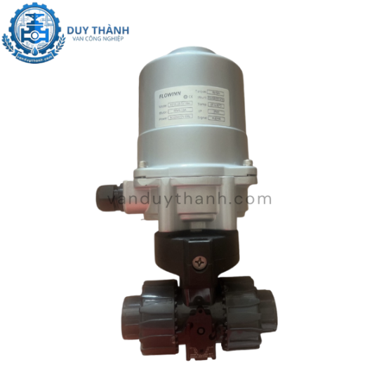 Van bi nhựa đóng mở điện DC24V 