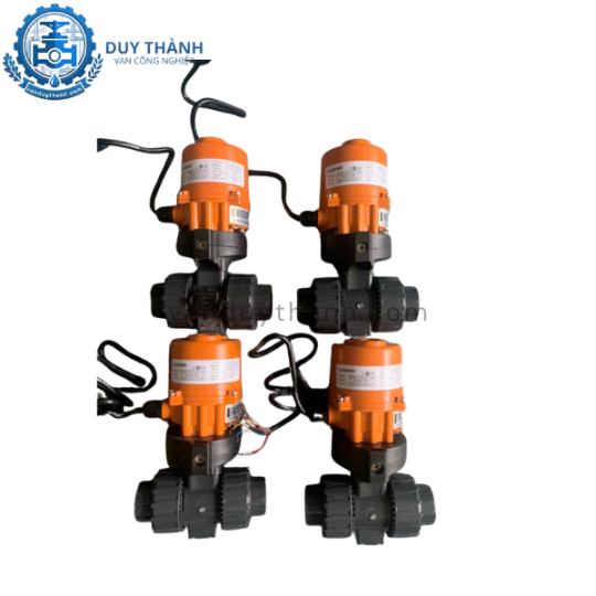 Van bi nhựa đóng mở điện DC24V 