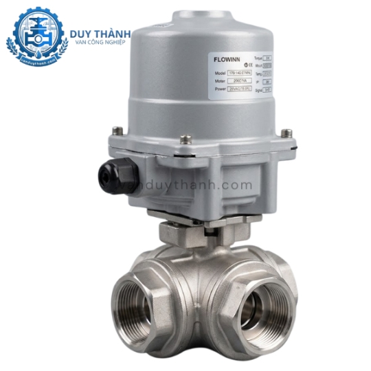 ​​​​​​​Van Bi Inox 3 Ngả Đóng Mở Điện Kiểu L