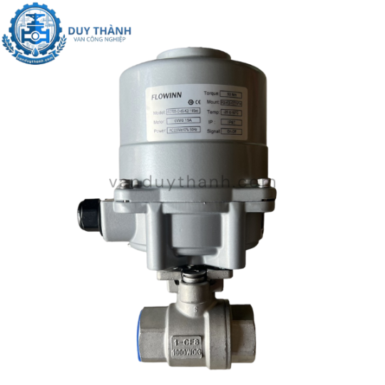 Van bi ren 2pc inox đóng mở điện 