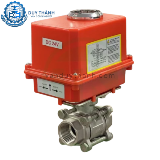 Van bi inox nối ren điện tuyến tính 4-20mA