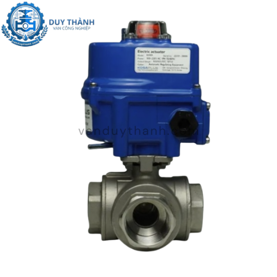 Van bi ren inox 3 ngả đóng mở điện