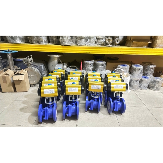 VAN BI THÉP WCB MẶT BÍCH PN16 KHÍ NÉN 