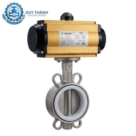Van Bướm Inox 304 Điều Khiển Khí Nén On-Off Joeun