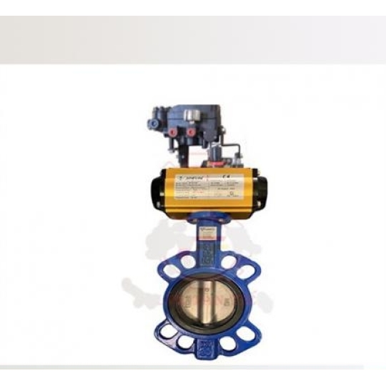 Van Bướm Gang Điều Khiển Khí Nén Tuyến Tính