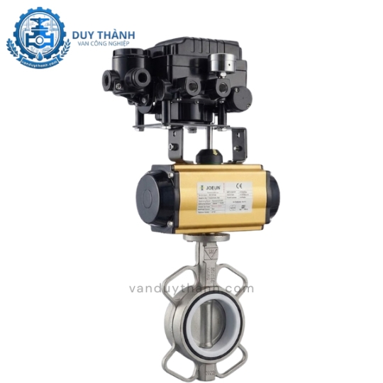 Van Bướm Gang  Điều Khiển Khí Nén Tuyến Tính 4-20mA Joeun